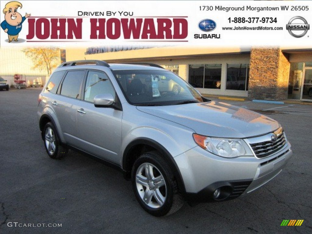 2009 Forester 2.5 X Premium - Spark Silver Metallic / Black photo #1