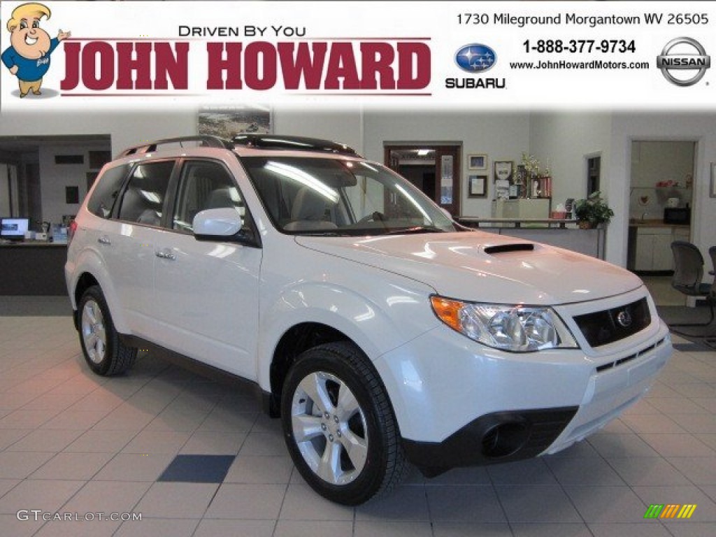 2012 Forester 2.5 XT Premium - Satin White Pearl / Platinum photo #1