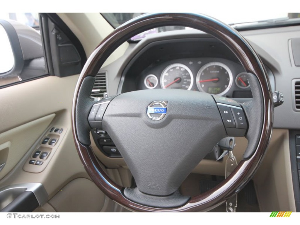 2012 Volvo XC90 3.2 Beige Steering Wheel Photo #56301257