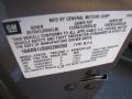 2003 GMC Envoy SLT Info Tag
