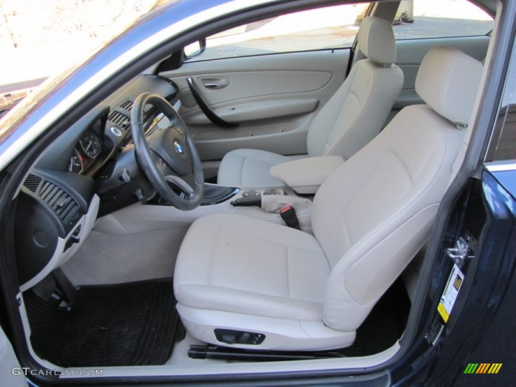 Taupe Interior 2010 BMW 1 Series 128i Coupe Photo #56305320