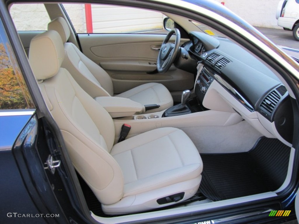 Taupe Interior 2010 BMW 1 Series 128i Coupe Photo #56305371