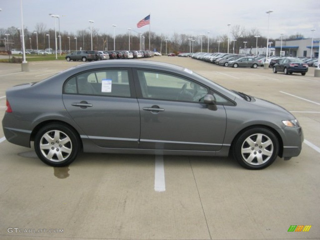 Polished Metal Metallic 2009 Honda Civic LX Sedan Exterior Photo #56305623