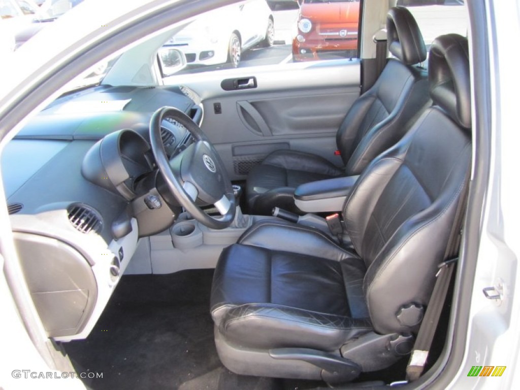 Black Interior 2002 Volkswagen New Beetle GLS 1.8T Coupe Photo #56306577