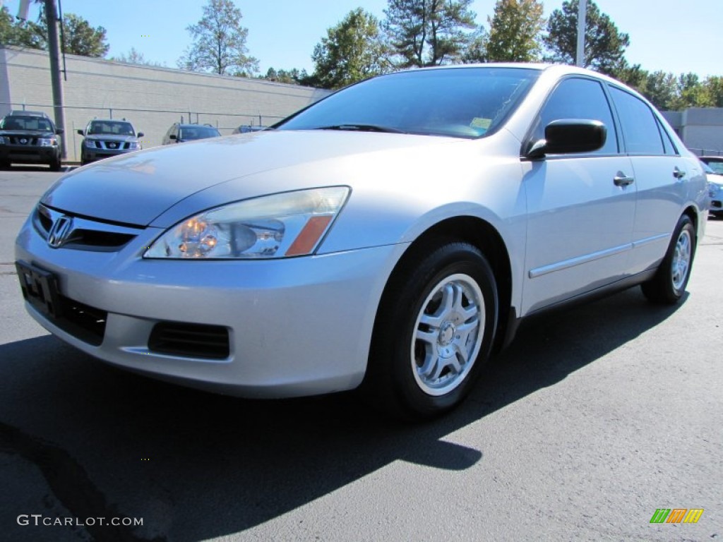 2006 Accord Value Package Sedan - Alabaster Silver Metallic / Black photo #1