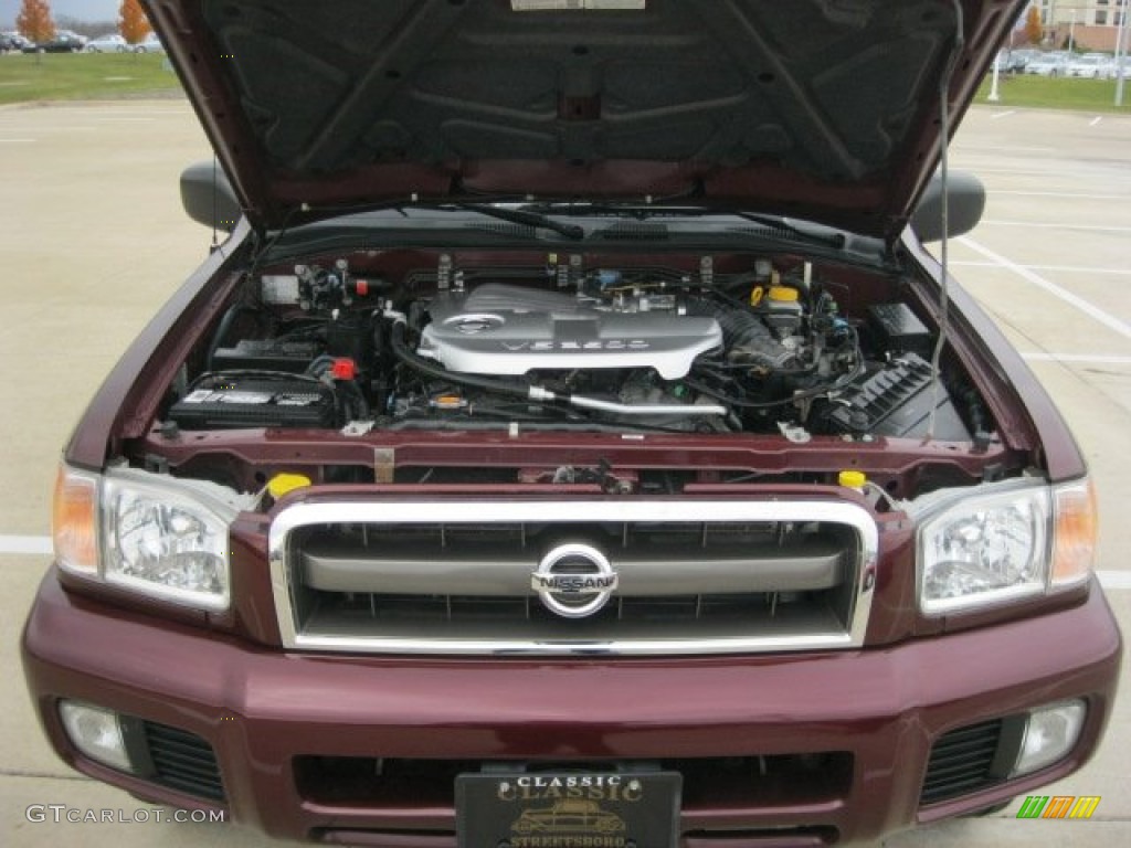 2003 Pathfinder LE 4x4 - Merlot Red Pearl / Charcoal photo #6