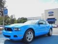 2012 Grabber Blue Ford Mustang V6 Coupe  photo #1