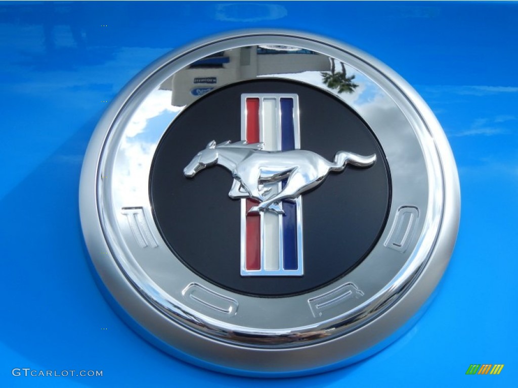 2012 Mustang V6 Coupe - Grabber Blue / Charcoal Black photo #4