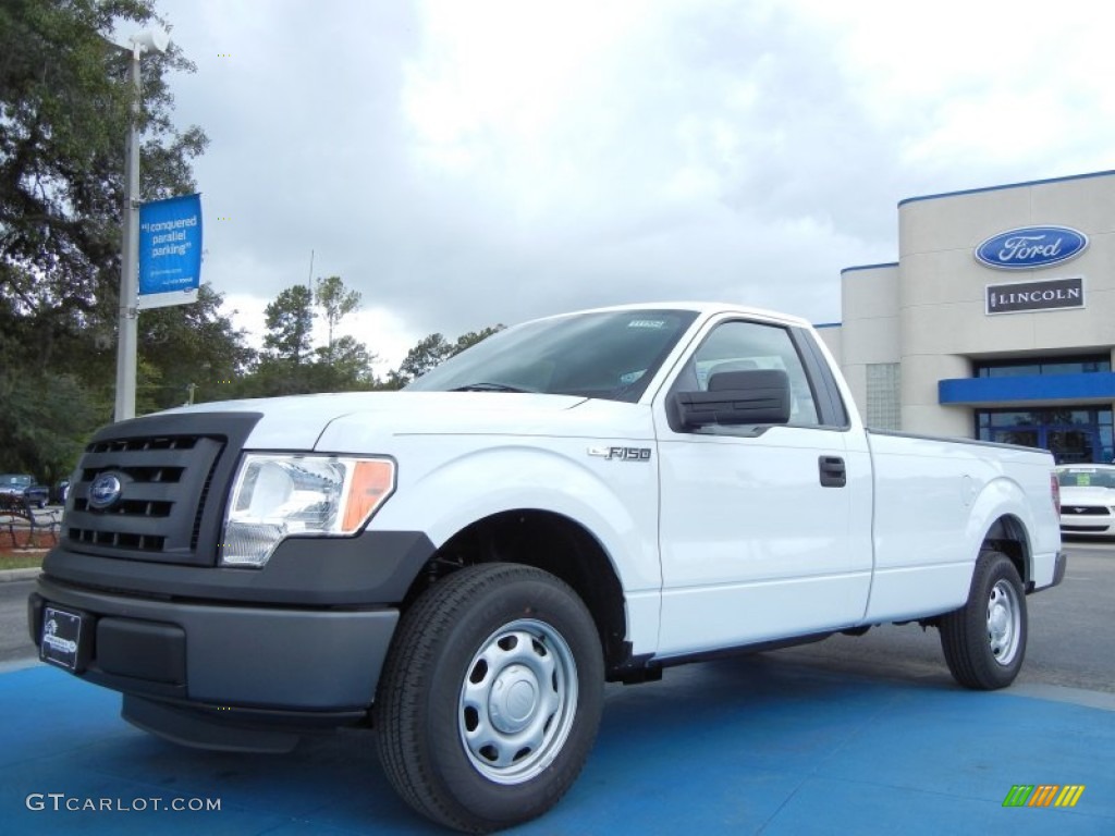 2011 F150 XL Regular Cab - Oxford White / Steel Gray photo #1