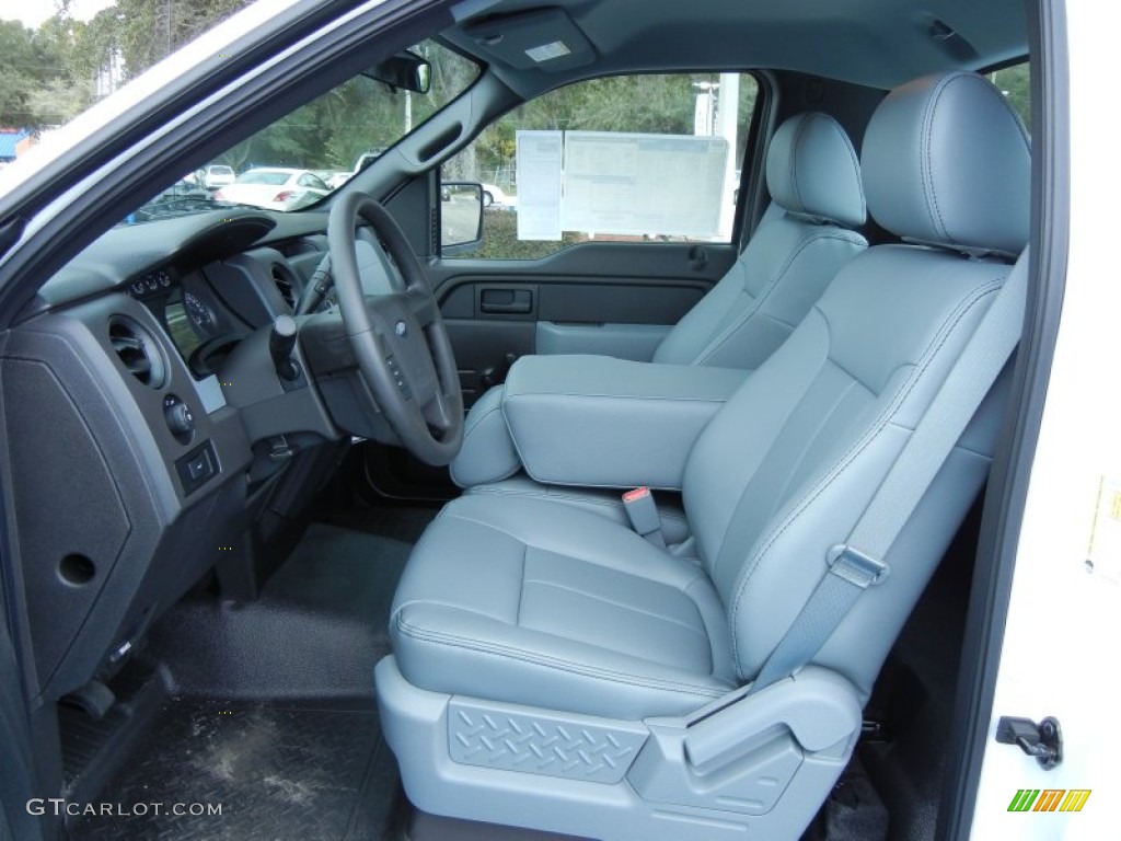 Steel Gray Interior 2011 Ford F150 XL Regular Cab Photo #56310168