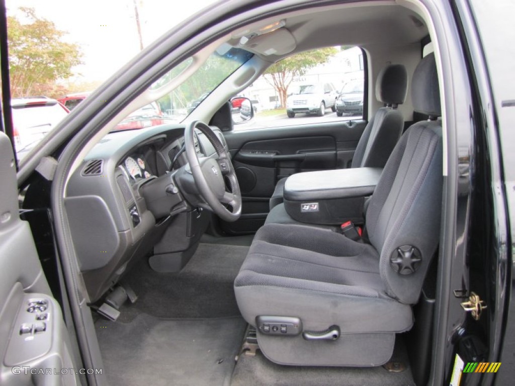 2005 Ram 1500 SLT Regular Cab - Black / Dark Slate Gray photo #10