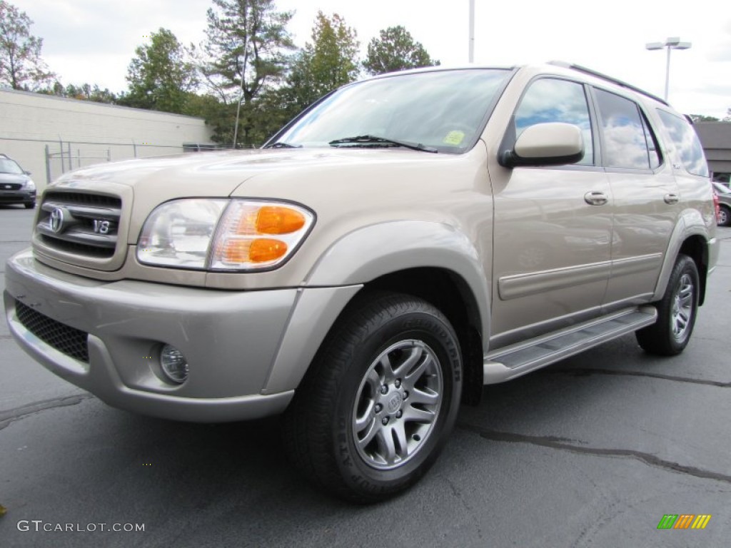 2004 Sequoia SR5 - Desert Sand Mica / Oak photo #1