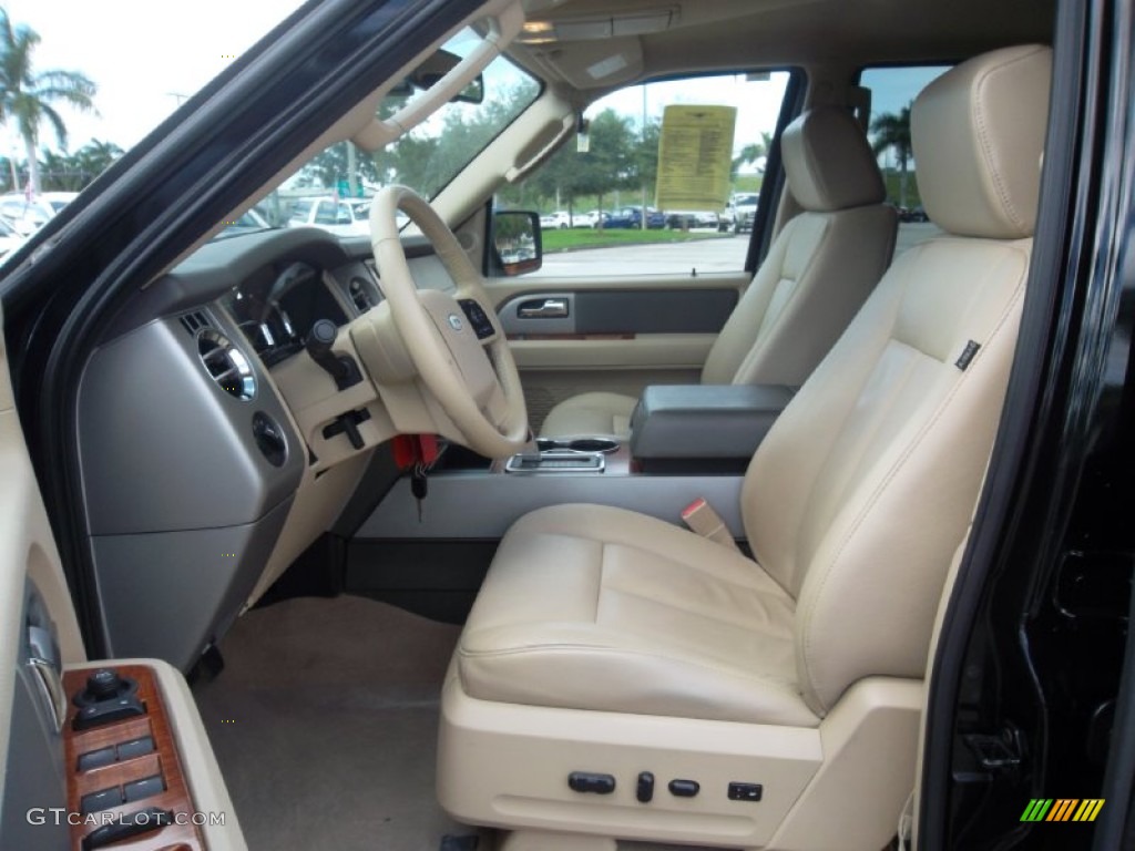 Charcoal Black/Camel Interior 2008 Ford Expedition EL Eddie Bauer Photo #56311398