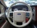 Charcoal Black/Camel 2008 Ford Expedition EL Eddie Bauer Steering Wheel