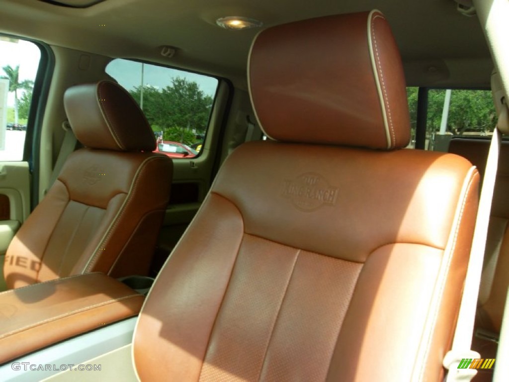 2009 F150 King Ranch SuperCrew 4x4 - Dark Blue Pearl Metallic / Chaparral Leather/Camel photo #18