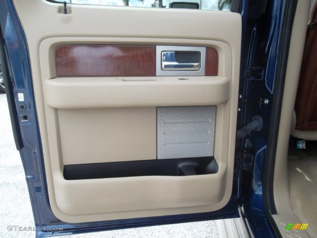 2009 F150 King Ranch SuperCrew 4x4 - Dark Blue Pearl Metallic / Chaparral Leather/Camel photo #19