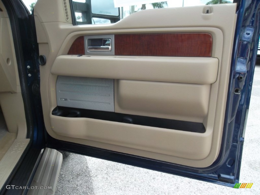 2009 F150 King Ranch SuperCrew 4x4 - Dark Blue Pearl Metallic / Chaparral Leather/Camel photo #20