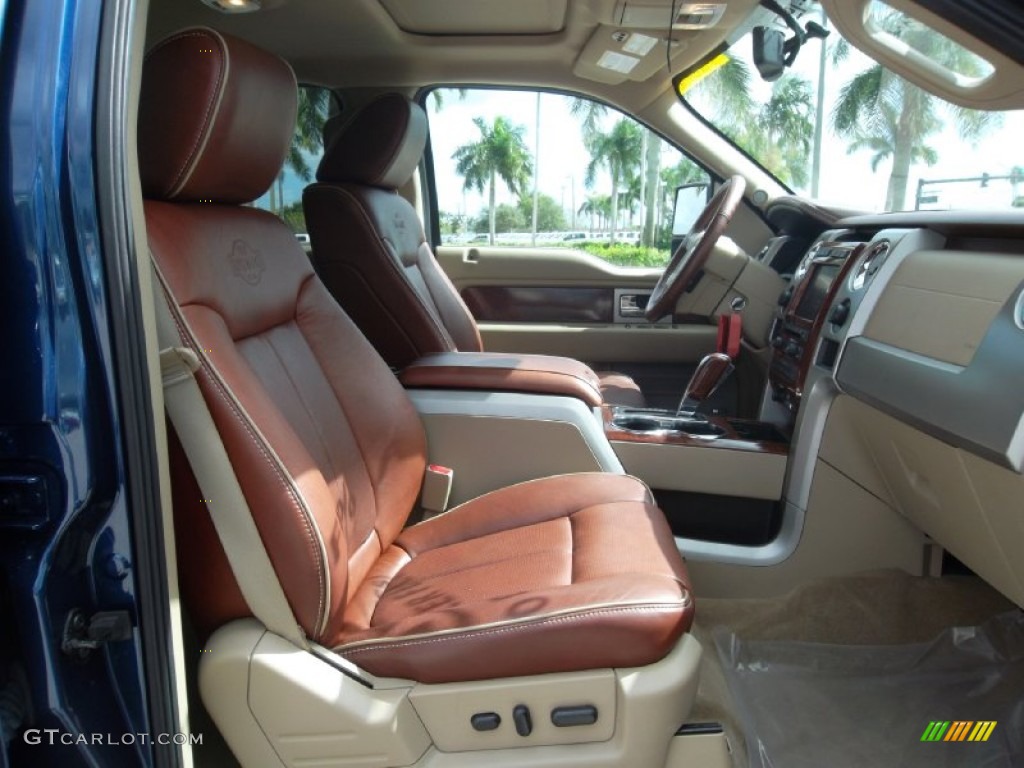 2009 F150 King Ranch SuperCrew 4x4 - Dark Blue Pearl Metallic / Chaparral Leather/Camel photo #21
