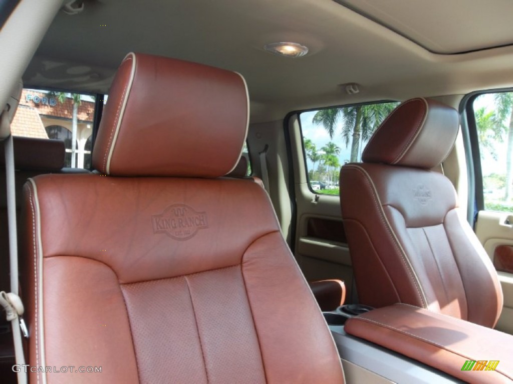 2009 F150 King Ranch SuperCrew 4x4 - Dark Blue Pearl Metallic / Chaparral Leather/Camel photo #22