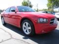 2007 Inferno Red Crystal Pearl Dodge Charger SXT  photo #7
