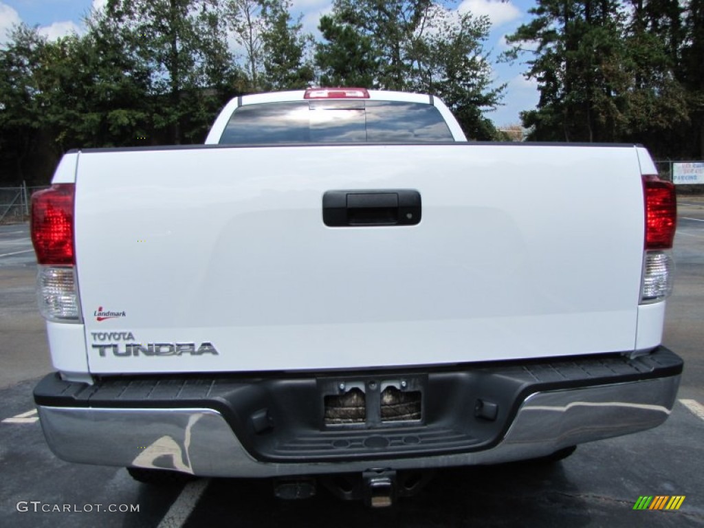 2010 Tundra TRD Double Cab - Super White / Graphite Gray photo #4
