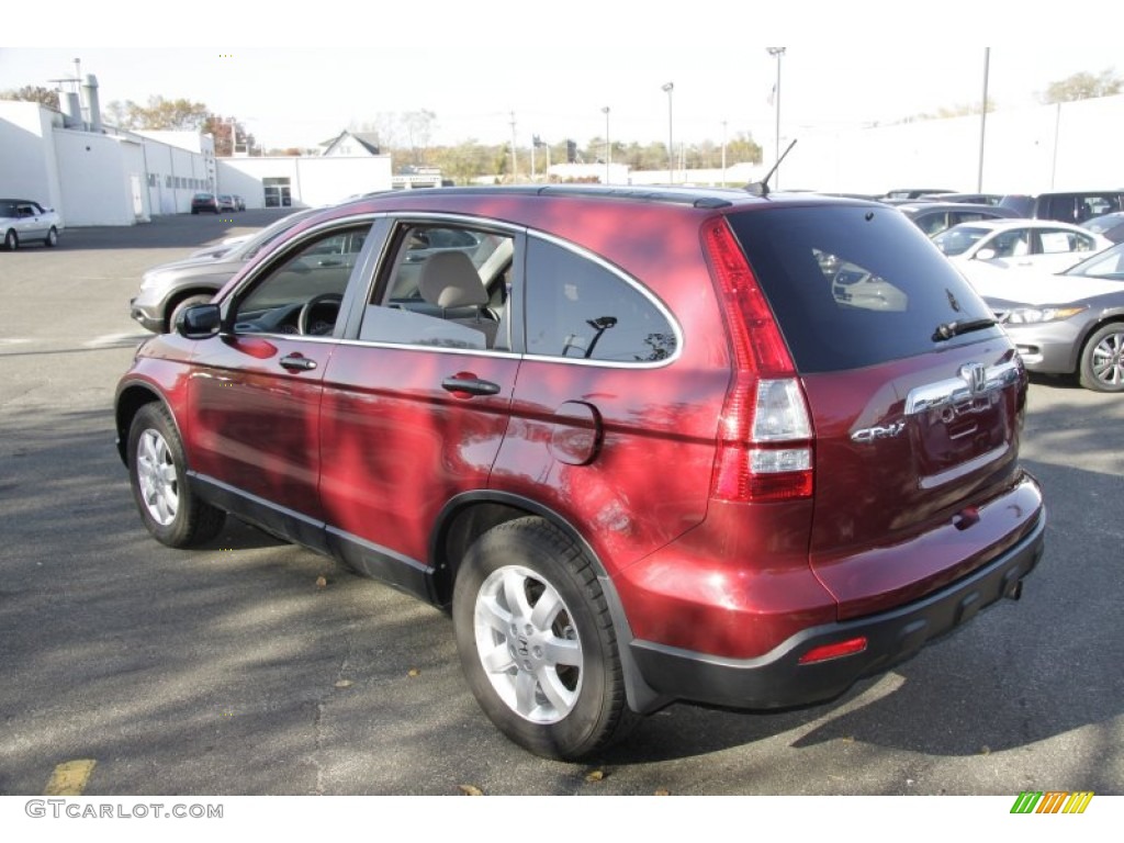 2009 CR-V EX 4WD - Tango Red Pearl / Gray photo #10