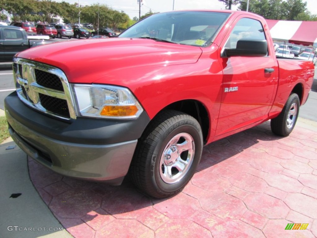 2009 Ram 1500 ST Regular Cab - Flame Red / Dark Slate/Medium Graystone photo #1