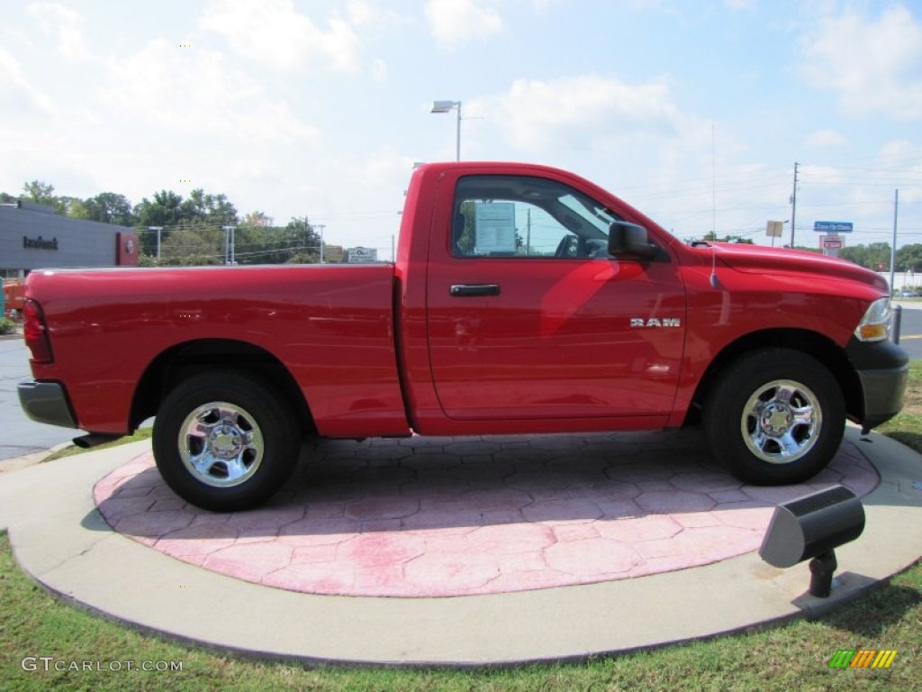 2009 Ram 1500 ST Regular Cab - Flame Red / Dark Slate/Medium Graystone photo #6