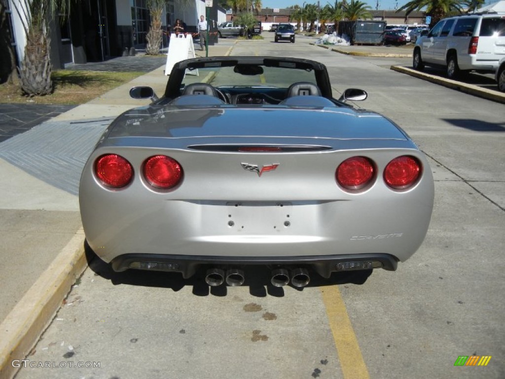 2008 Corvette Convertible - Machine Silver Metallic / Ebony photo #3