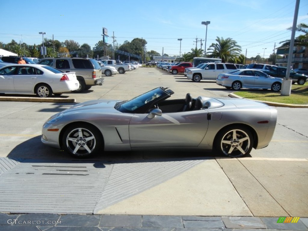 2008 Corvette Convertible - Machine Silver Metallic / Ebony photo #5