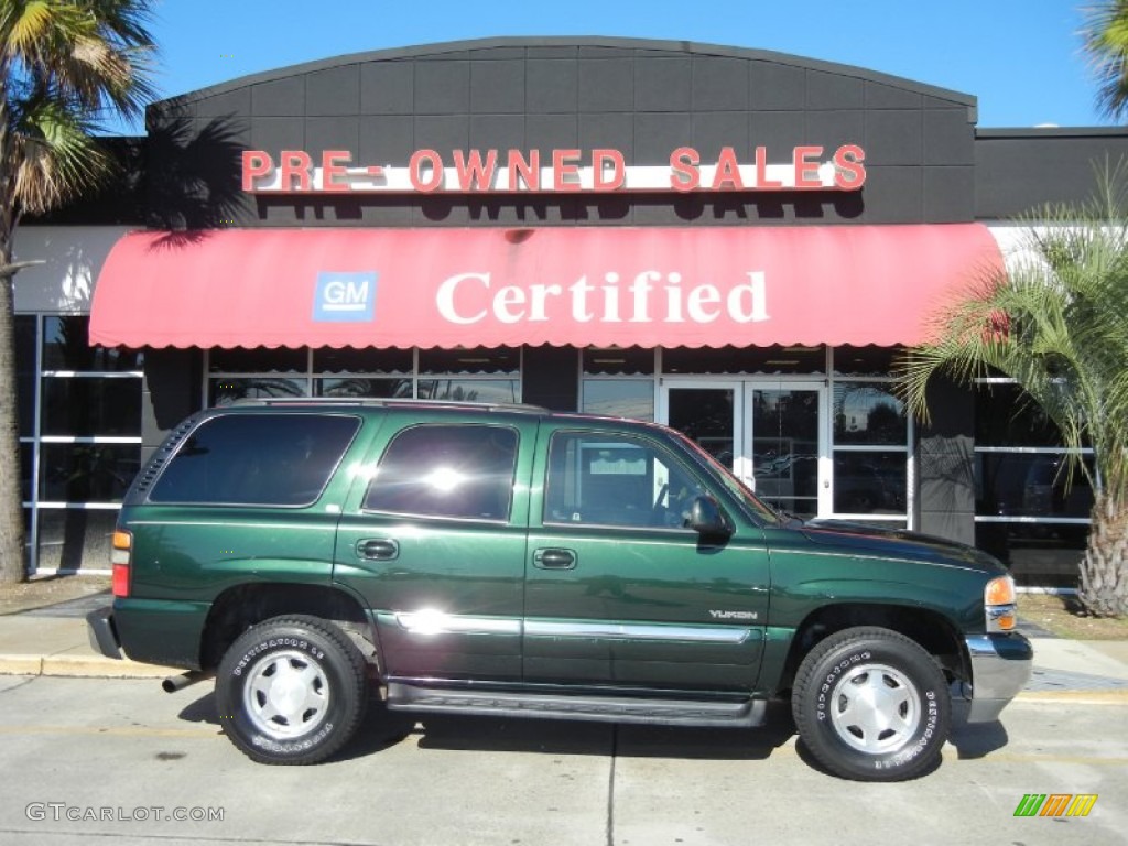 2004 Yukon SLT - Polo Green Metallic / Neutral/Shale photo #1