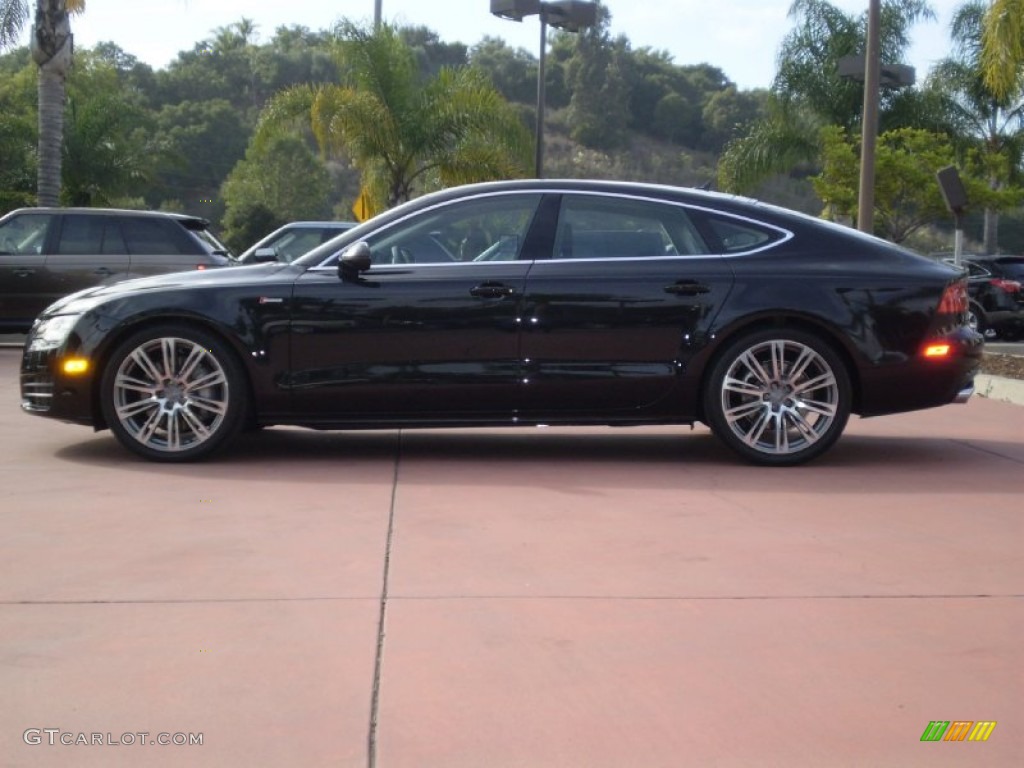 Phantom Black Pearl Effect 2012 Audi A7 3.0T quattro Premium Exterior Photo #56315241