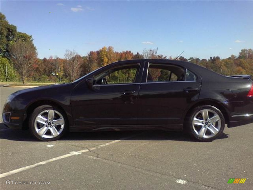 2010 Fusion Sport - Tuxedo Black Metallic / Charcoal Black/Sport Black photo #18