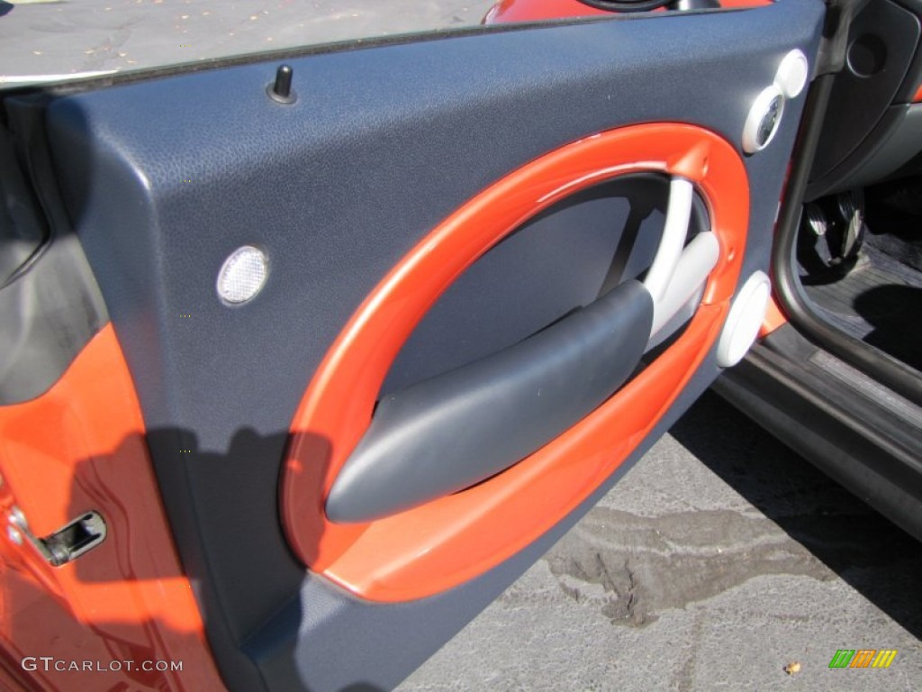 2006 Cooper S Convertible - Hot Orange Metallic / Black/Panther Black photo #11