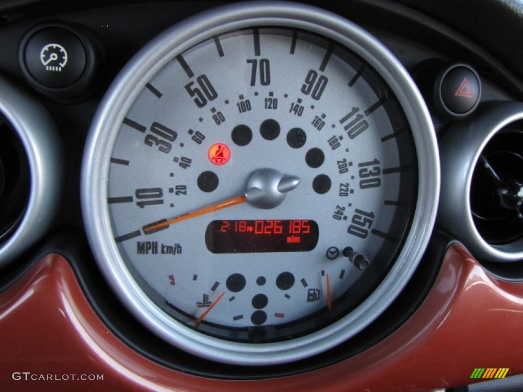 2006 Cooper S Convertible - Hot Orange Metallic / Black/Panther Black photo #19
