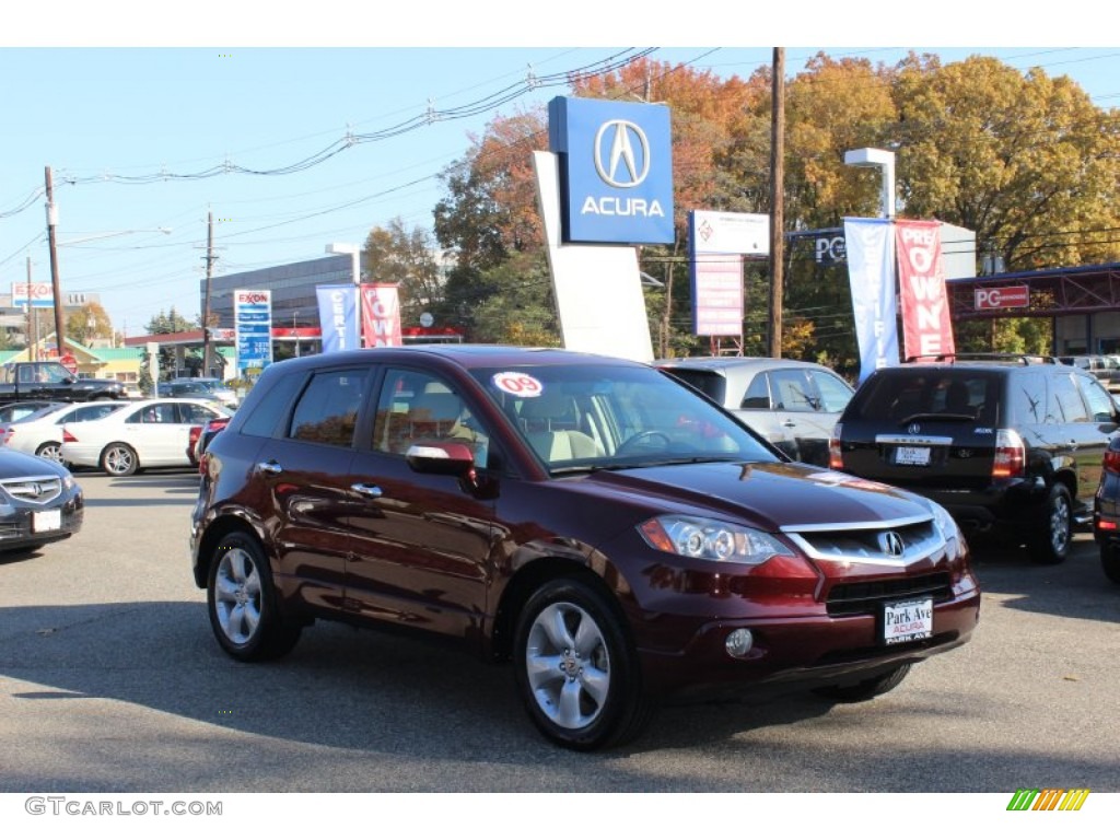 2009 RDX SH-AWD - Basque Red Pearl / Taupe photo #1