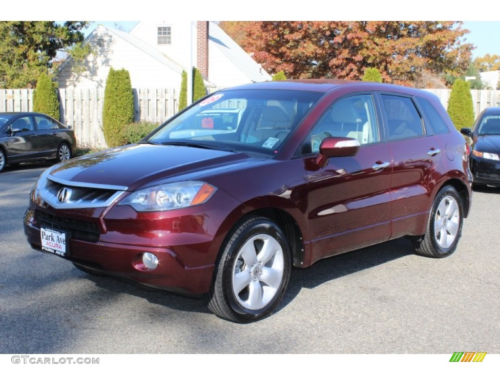 2009 RDX SH-AWD - Basque Red Pearl / Taupe photo #7