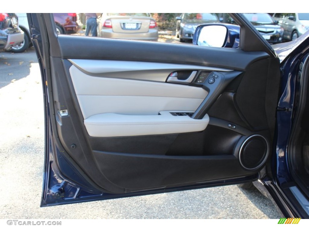 2009 Acura TL 3.7 SH-AWD Taupe/Ebony Door Panel Photo #56317473