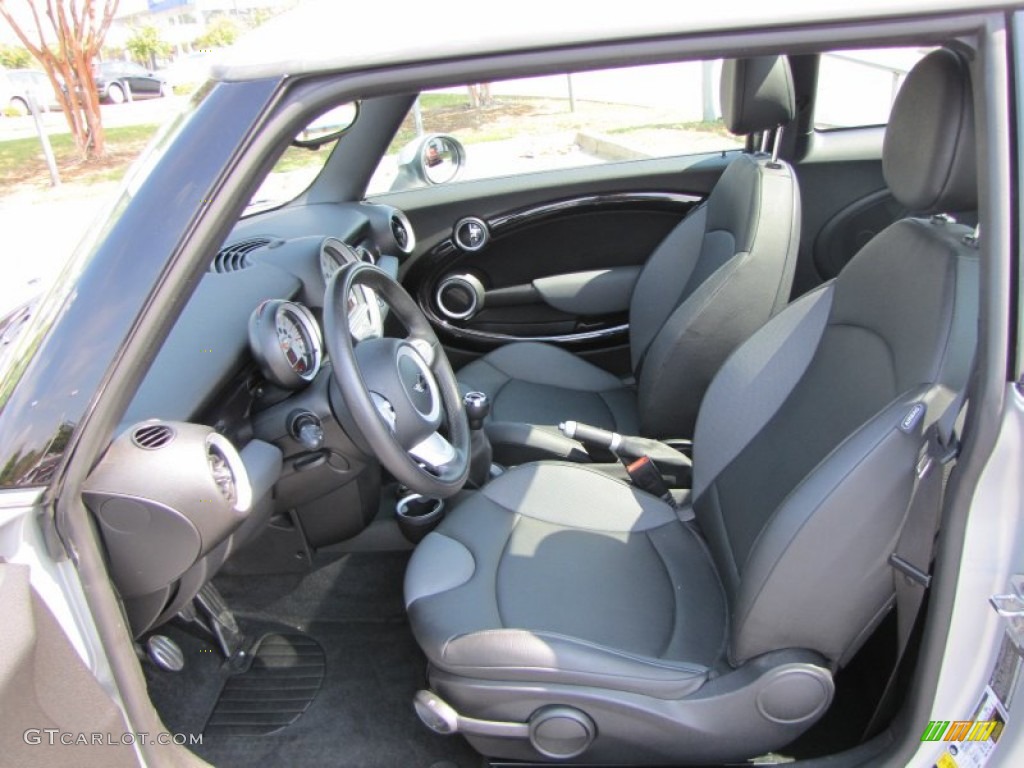 Black/Grey Interior 2009 Mini Cooper John Cooper Works Hardtop Photo #56318193