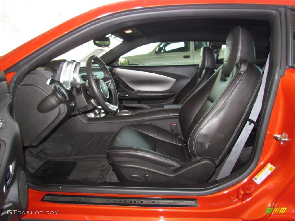 Black Interior 2010 Chevrolet Camaro SS Coupe Photo #56318373
