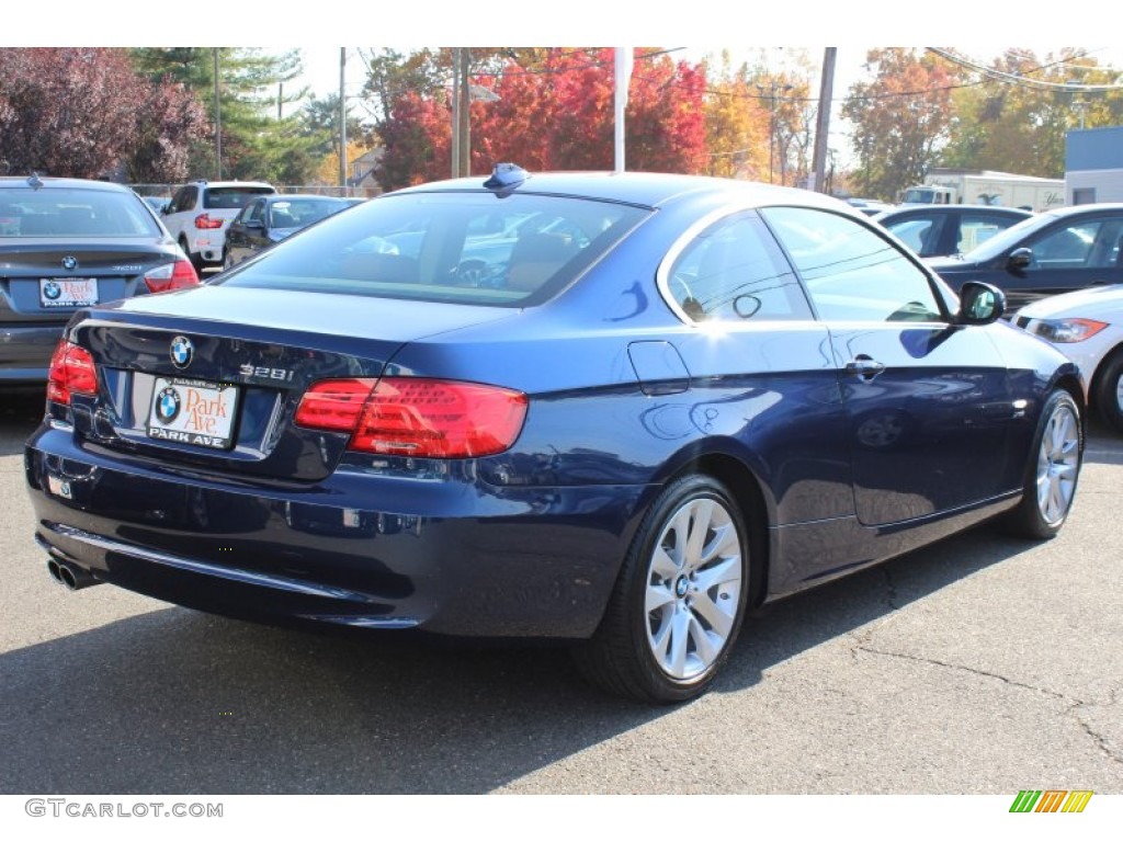 2011 3 Series 328i xDrive Coupe - Deep Sea Blue Metallic / Saddle Brown Dakota Leather photo #5