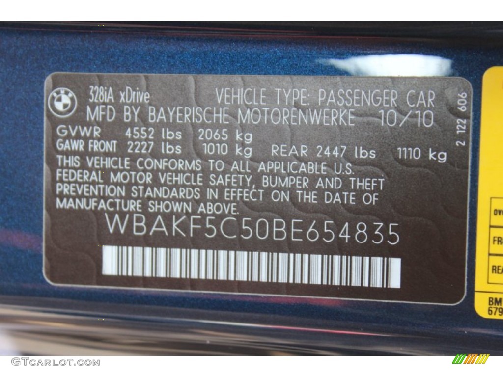 2011 3 Series 328i xDrive Coupe - Deep Sea Blue Metallic / Saddle Brown Dakota Leather photo #32
