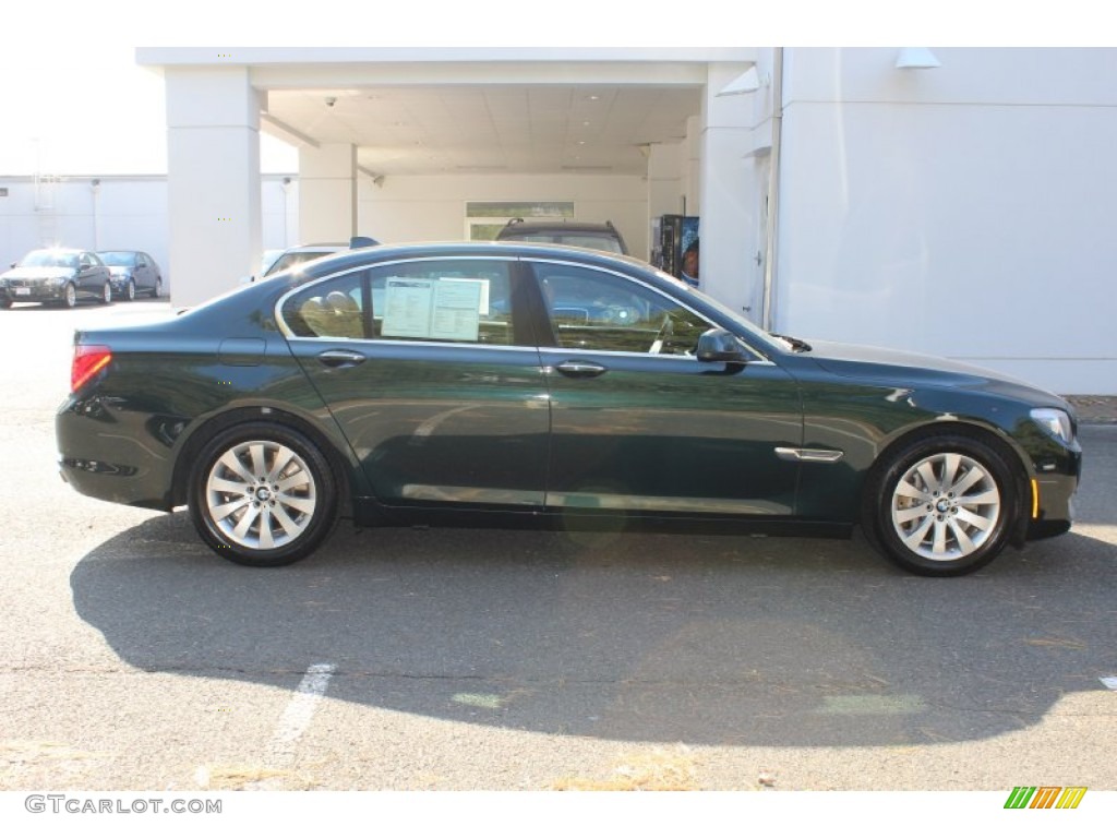 2009 7 Series 750i Sedan - Deep Green Metallic / Saddle/Black Nappa Leather photo #4