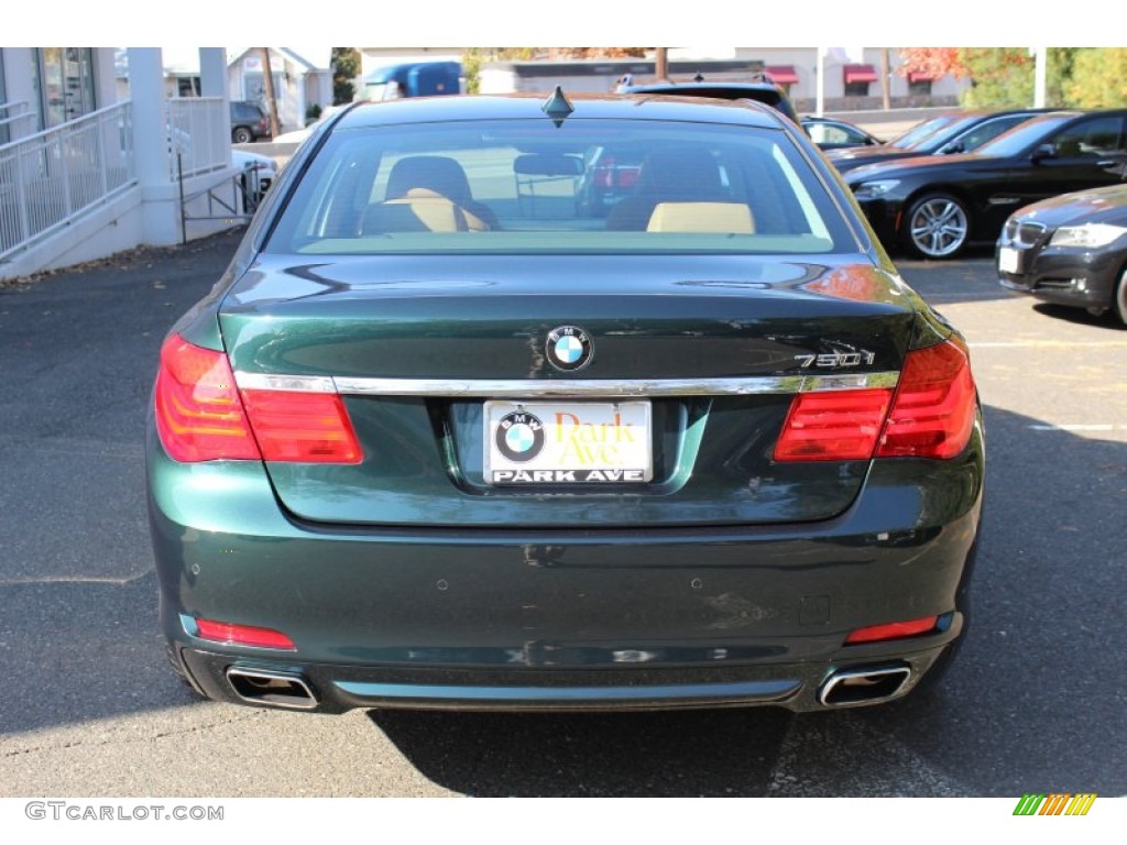 2009 7 Series 750i Sedan - Deep Green Metallic / Saddle/Black Nappa Leather photo #6