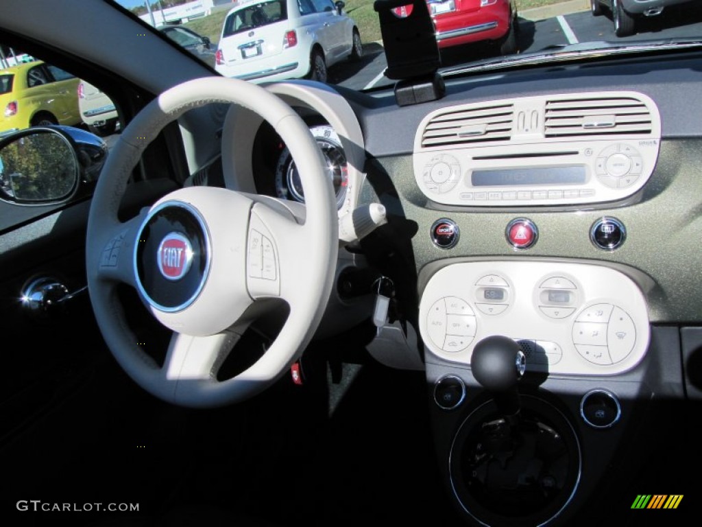 2012 Fiat 500 c cabrio Lounge Pelle Marrone/Avorio (Brown/Ivory) Dashboard Photo #56319612