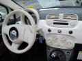Tessuto Rosso/Avorio (Red/Ivory) 2012 Fiat 500 c cabrio Pop Dashboard