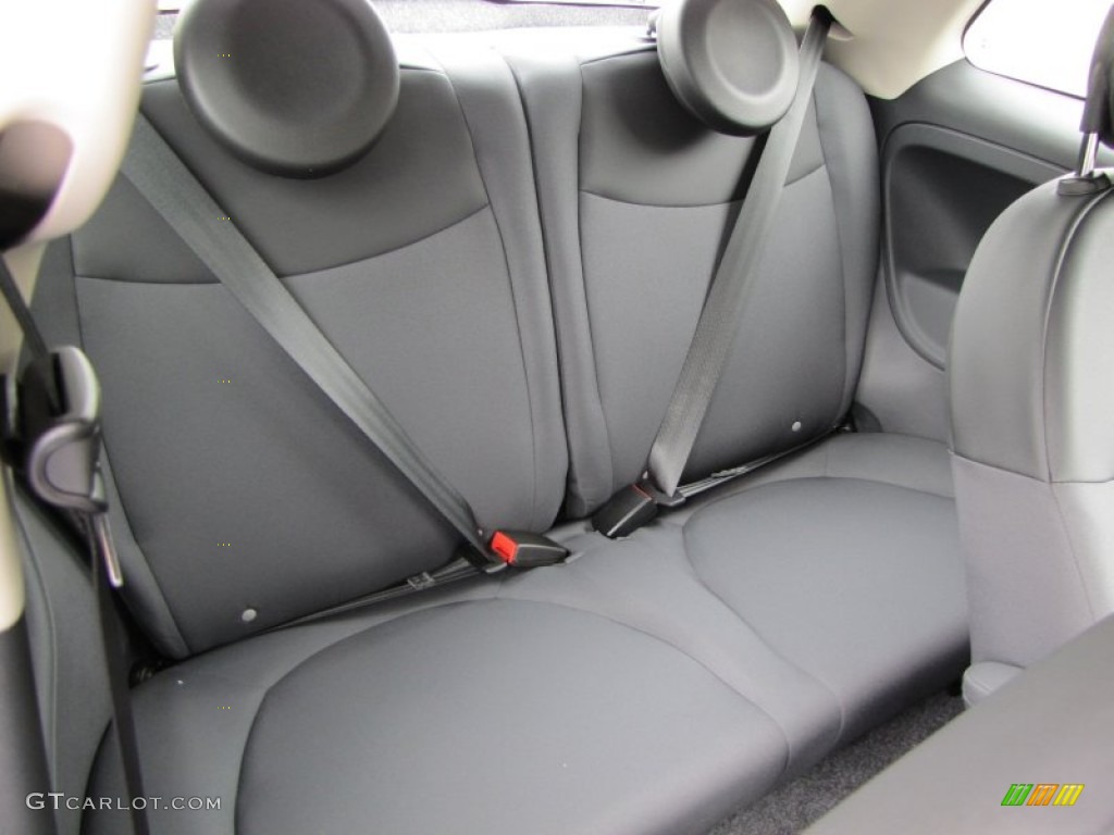 Tessuto Grigio/Nero (Grey/Black) Interior 2012 Fiat 500 Pop Photo #56320089