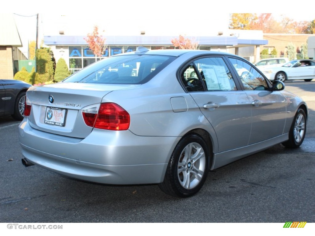 2008 3 Series 328xi Sedan - Titanium Silver Metallic / Black photo #5