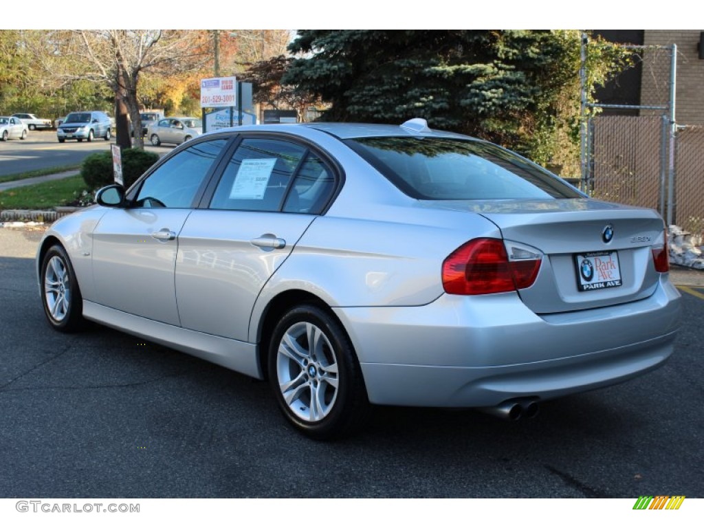 2008 3 Series 328xi Sedan - Titanium Silver Metallic / Black photo #7
