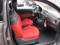 Tessuto Rosso/Nero (Red/Black) Interior Photo for 2012 Fiat 500 #56320581